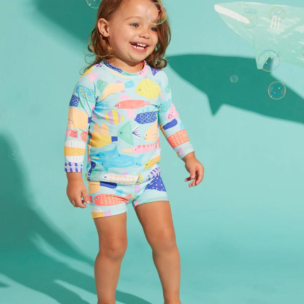 Long sleeve rash vest | Rainbow reef