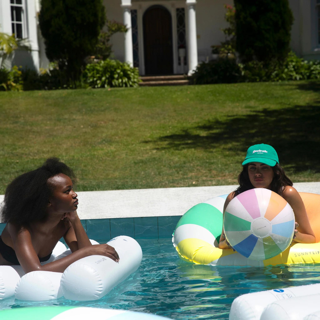 Pool side inflatable ball | Pastel gelato