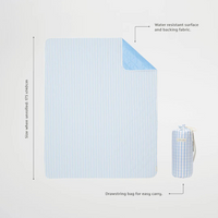 Beach and picnic blanket | Le weekend mild blue cream