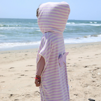 Kids character hooded towel | Princess swan soft lilac