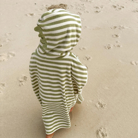 Kids character hooded towel | Into the wild khaki