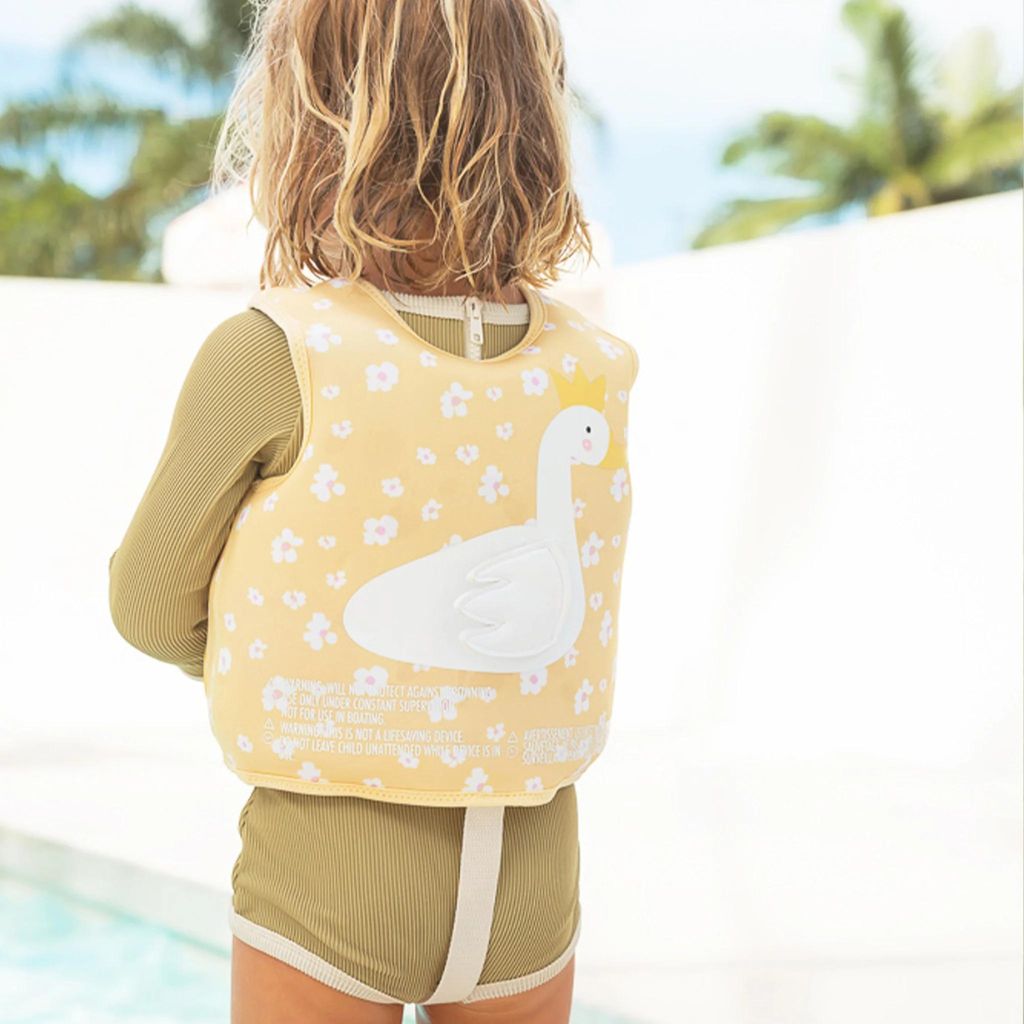 Kids swim vest | Princess swan buttercup