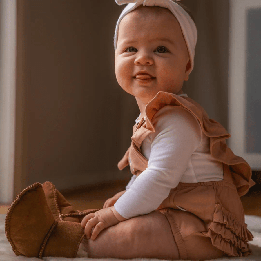 Sheepskin baby booties - [product_vendor}